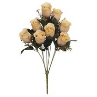 ROSE BOCCIOLI MAZZO 8 FIORI CM.43 